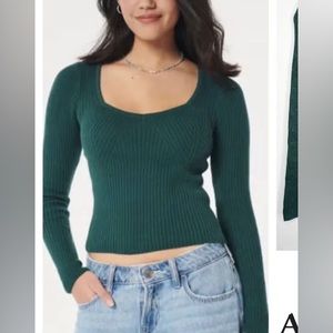 Abercrombie Green Sweater